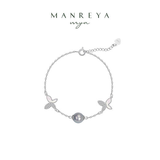 Manreya玛芮雅迷蝶银镀金真多麻海水珍珠手链 商品图0