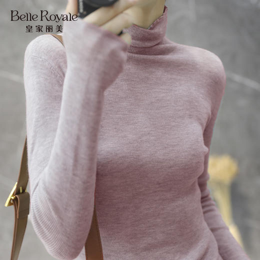 春秋女款高领轻薄针织衫打底上衣可外穿SZ2705 商品图5