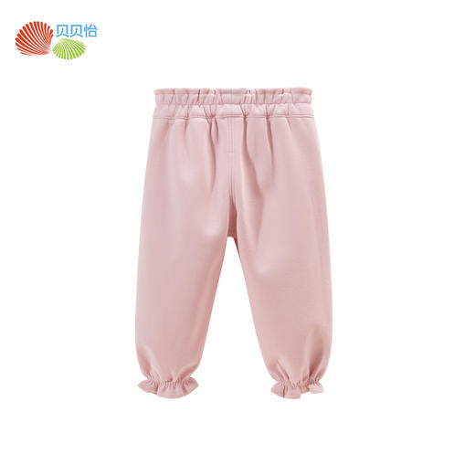 贝贝怡【复合牛奶丝】2024秋装新款女童裤子休闲简约甜酷亲肤长裤ZB3DK042 商品图6