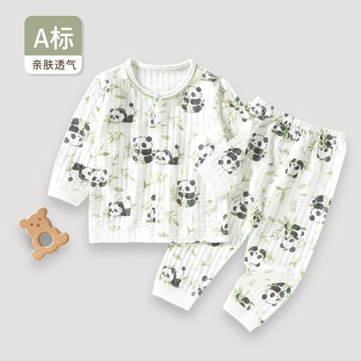 【限时特价！】婴儿夏季衣服男女宝宝两件空调服a类纯棉睡衣新生儿内衣套装薄款 商品图0