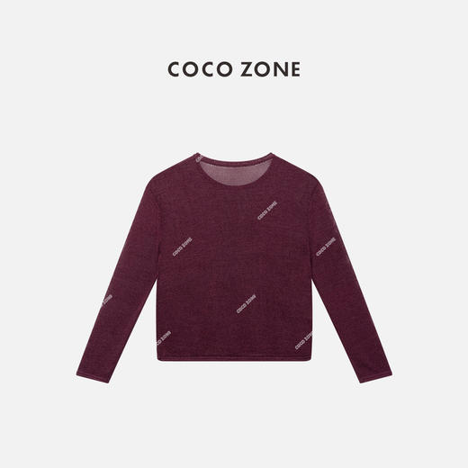 COCO ZONE 薄款纯色长袖针织衫百搭套头上衣CC1C1610 商品图1