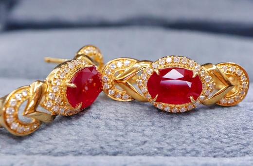 1.21ct 红宝石耳扣 商品图0