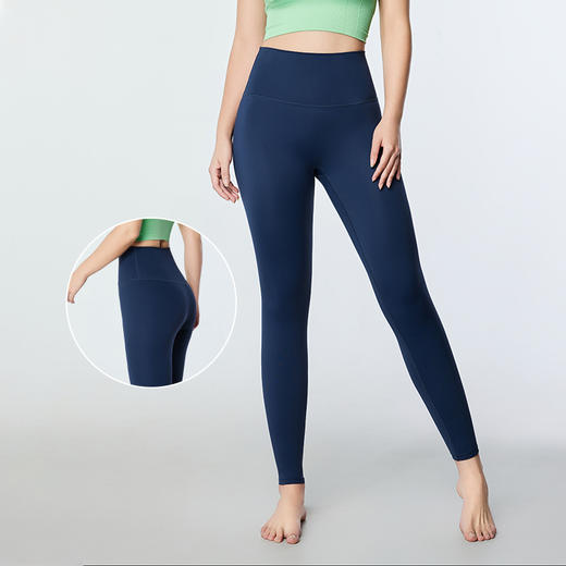 花瑜  2024  新款高腰提臀运动训练健身瑜伽九分裤hyk9-002 商品图1