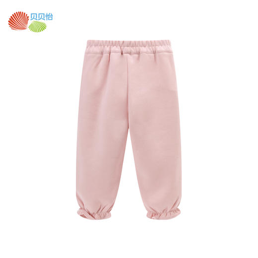 贝贝怡童装女童春秋款长裤2024新款儿童外穿甜美卫裤女孩休闲裤ZB3DK047 商品图5