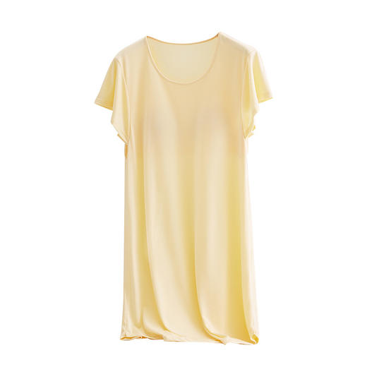 短袖带胸垫睡裙女夏季可外穿凉感椰油小飞袖高级感莫代尔睡衣女士HLY 商品图3