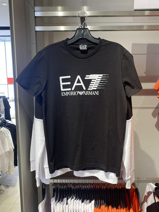 EMPORIO ARMANI/EA7 阿玛尼 男士新款圆领印花休闲短袖T恤 商品图1