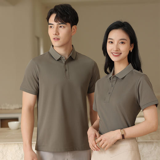冰氧系列纯色翻领短袖T恤polo衫抗皱不易变形团队企业定制工作服 NMT-2161 商品图4