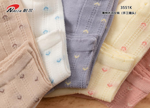 耐尔薄棉休闲女袜 商品图1