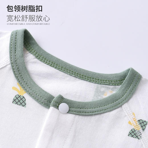 【精选品质好棉 呵护宝宝娇嫩肌肤】高档a类全棉宝宝连体衣婴儿衣服夏新生儿哈衣婴儿出门服短袖爬服 商品图3