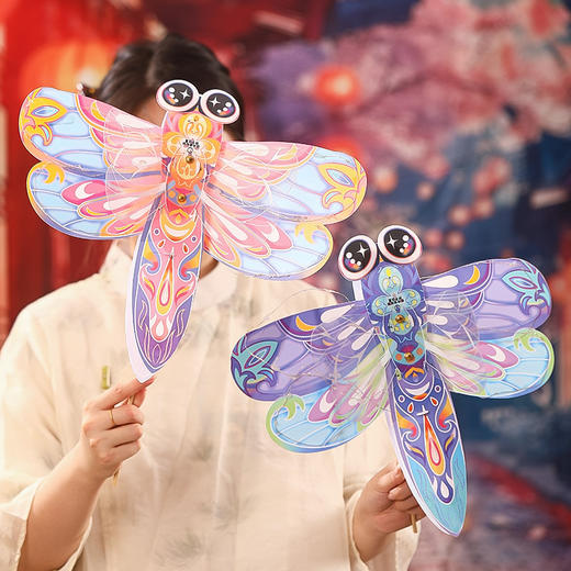 【中秋节灯笼蝴蝶花灯】手工diy材料包 新款儿童手提古风宫灯挂饰  商品图14