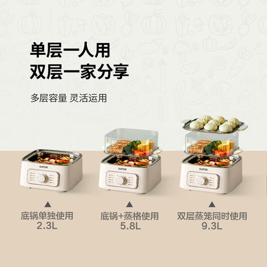 苏泊尔电蒸锅ZN23FK30 商品图2