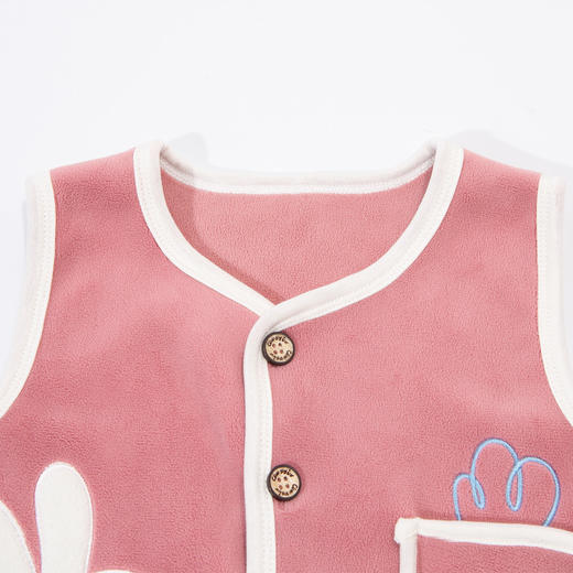 贝贝怡童装儿童双面绒马甲春秋冬内搭外穿奥粒绒保暖上衣男女宝宝ZB3DS003 商品图7