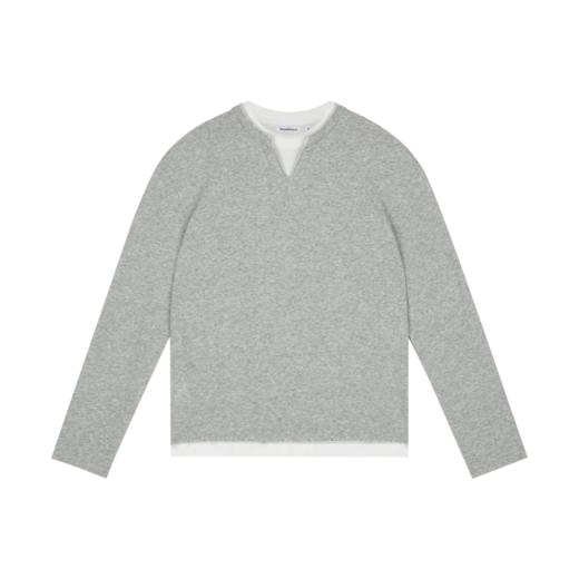 WassupHouse小v领假两件长袖T恤 商品图6