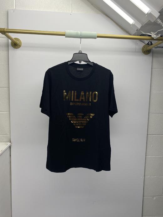 瑕疵EMPORIO ARMANI男士舒适圆领短袖休闲T恤 商品图0