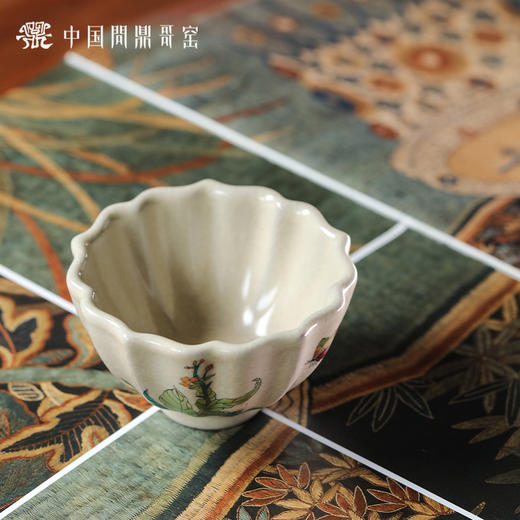 问鼎哥窑碎玉撷芳杯（秋意） 商品图1