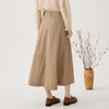 谜底A型长款半裙2024秋季新品通勤风大口袋半身裙配腰带243MB1053 商品缩略图2