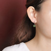 【碧玉平安】S925银和田玉如意锁耳坠【CW-EJ00468】 商品缩略图3