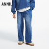 男女童元气靛蓝潮牛仔单裤新款安奈儿童装实体店同款AM436552 商品缩略图0