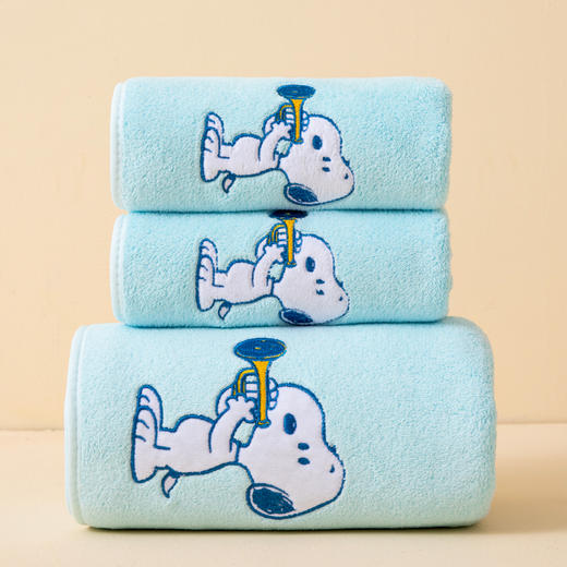 史努比系列 绣花毛浴巾组合SBT21 商品图0
