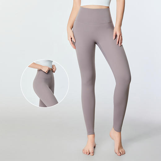 花瑜  2024  新款高腰提臀运动训练健身瑜伽九分裤hyk9-002 商品图3