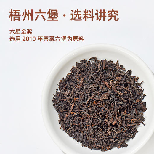 寻茶令桂藏六堡茶-2010年梧州广西去湿黑茶陈年茶100g*1盒 商品图1