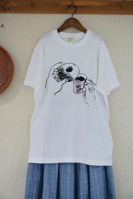 HARVESTY 速写图案限定断续T恤 商品图5