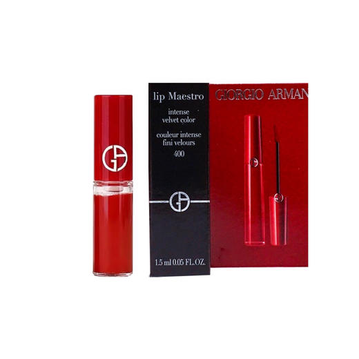 【中小样】阿玛尼臻致丝绒哑光唇釉400 1.5ml 商品图0