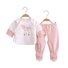 【新生儿包脚和尚服内衣套装】婴儿纯棉宝宝半背衣套装满月服四季婴儿睡衣 商品缩略图4