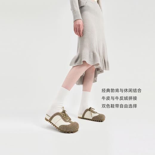 卢昱晓同款lost in echo2024秋季新款休闲德训包头一脚蹬牛皮勃肯鞋外穿拖鞋 商品图2
