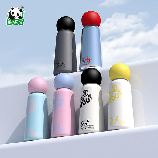 熊猫屋PANDAHOUSE  圆滚滚保温杯（套装） 多色可选  送纸袋 商品图2