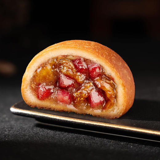 潘祥记480g云腿牛肝鸡枞菌黑松露月饼云南特产宣威火腿中秋送礼盒团购 商品图6