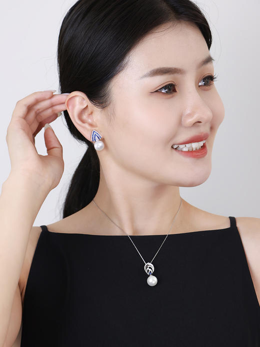 【黑科技】黑科技珠宝-可拆卸18K金蓝宝石钻石耳夹 澜予（会员享试戴权益，定制后不支持7天无理由退换货） 商品图2