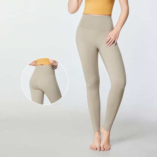 花瑜  2024  新款高腰提臀运动训练健身瑜伽九分裤hyk9-002 商品图6