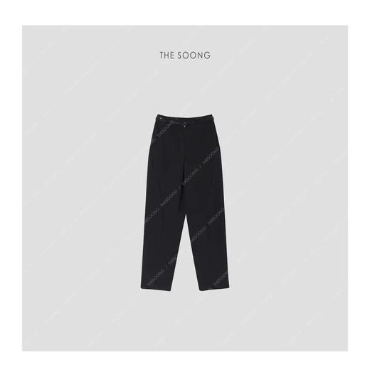 THESOONG|’立裁精织时装裤’手工编织腰抽绳垂感休闲裤HBWCKZ8048 商品图1