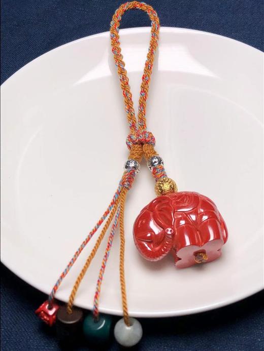 太平有象银铜手编棉线钥匙坠、包挂、挂件 30克左右 饰品美物 商品图2