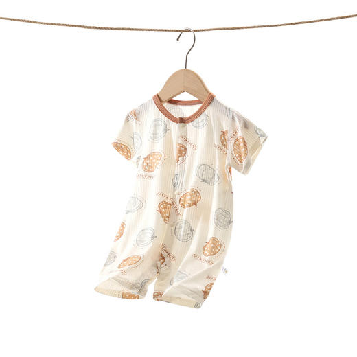 【超薄透气 软糯亲肤】婴儿连体衣服春夏季薄款空调服睡衣新生儿宝宝夏天哈衣爬服夏装 商品图4