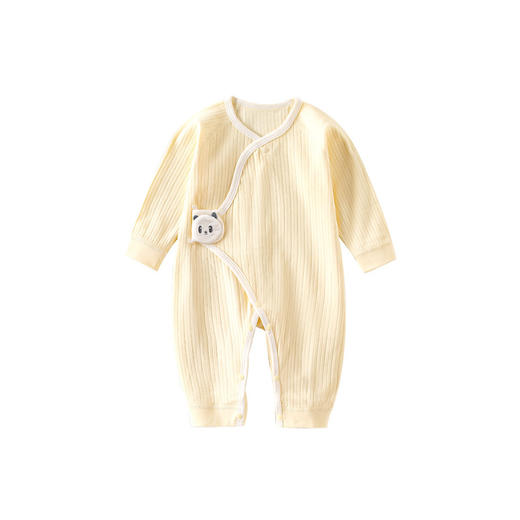 【40S高纱支 婴幼儿裸穿安心之选】新生儿衣服四季可穿a类月子服全棉魔术贴宝宝0-3月初生婴儿连体衣 商品图4