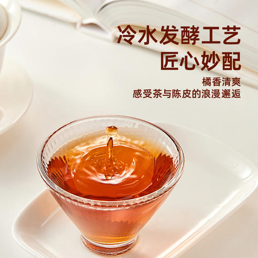 寻茶令陈皮六堡茶广西特产梧州便携茶去湿黑茶3.5g*10袋 商品图2