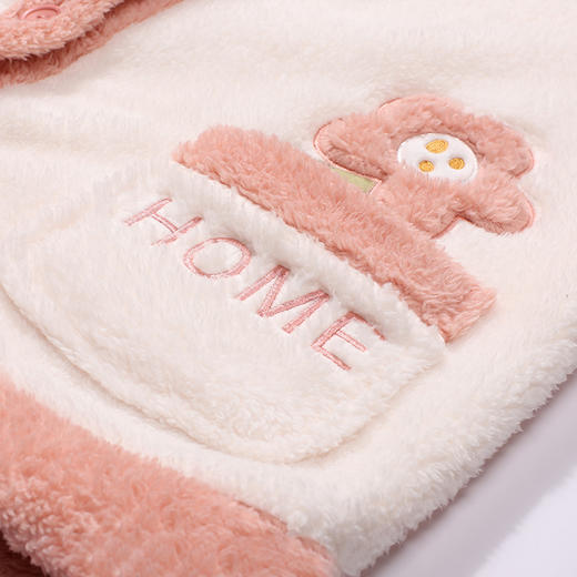 都市丽人睡衣亲情蜜语长袖家居服北极绒厚女士法兰绒套装LHT9B2 商品图9