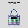 cocoglow·RAINBOW_跃动之虹女士手提包手工工艺编织菜篮子中号 商品缩略图0
