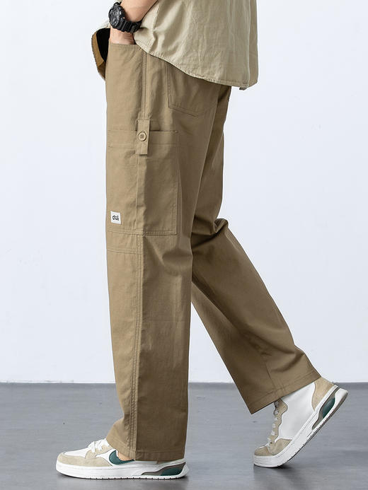 赤兔嗨购纯棉休闲裤男宽松直筒男裤2024年新款直筒宽松工装裤 商品图13