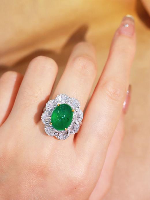 6.65ct 8.97g 祖母绿戒指 商品图6