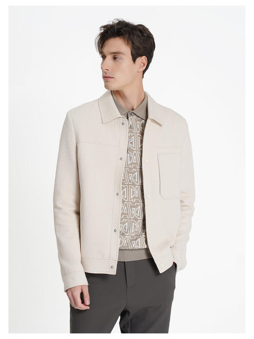 callisto乐行系列米色棉混纺外套 商品图3