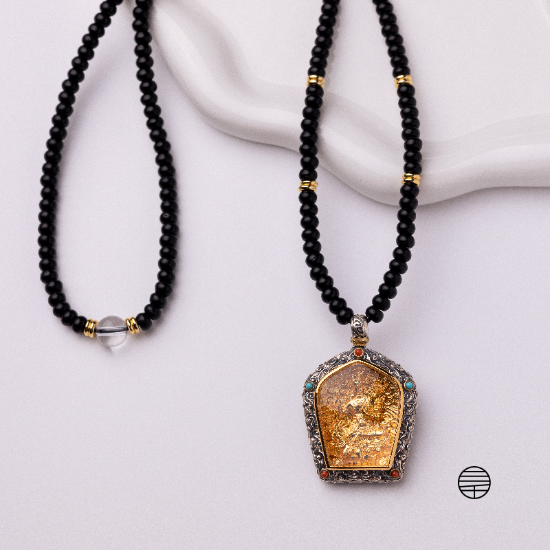 万物三千｜绿度母椰蒂念珠法像项链  饰品 工艺品  礼品