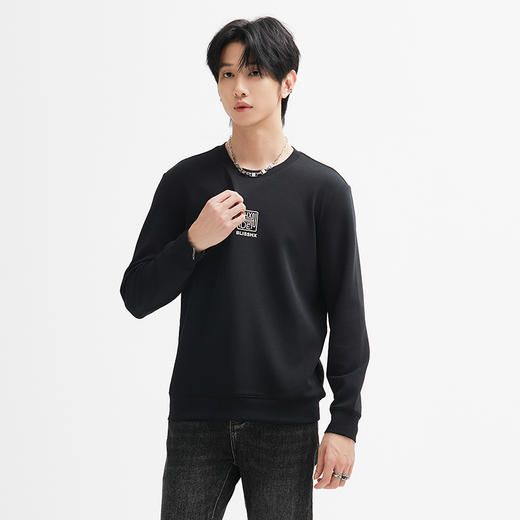 【断码清仓】HX 春秋季圆领卫衣空气层面料S106433020101/02 商品图2