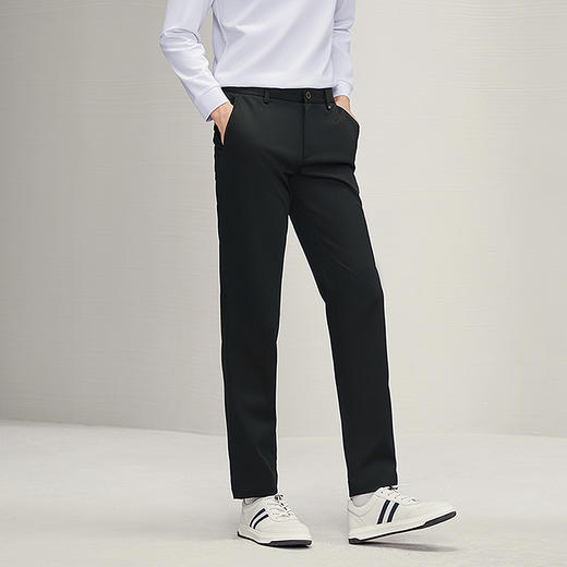 【含竹纤维】柒牌休闲长裤男2024秋季新款商务通勤上班修身直筒裤	127H70580 商品图1