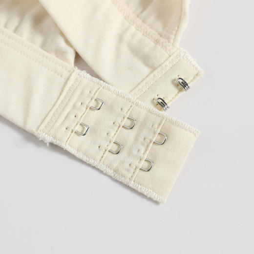 背心文胸 | 有机棉纱针织柔软微弹内衣 无钢圈无海绵 本白色 水洗后不易变形『详情页可详细对照尺码』小亘【贴身衣物一经售出非质量问题不退不换】 商品图6