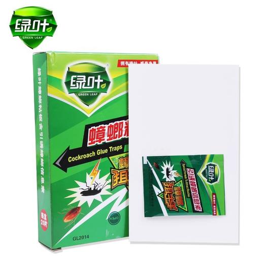 【蟑螂狙击手，物理灭蟑】绿叶蟑螂药家用物理引诱捕蟑螂贴，诱饵引诱蟑螂快速捕捉，不含药剂孕妇儿童宠物放心使用，强力粘蟑螂板纸厨房灭蟑螂粘板帖QQ 商品图5