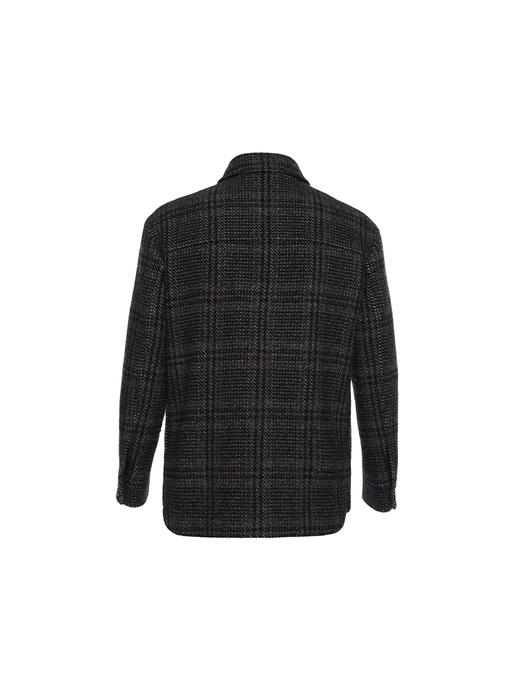 callisto咖啡色绵羊毛混纺外套 商品图1