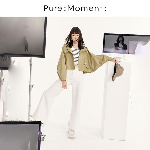 【商场同款】麦檬春秋Pure:Moment:短款风衣4E2260021 商品图1